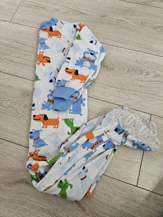 Carter's Other - Carter's Toddler Boys Dog Print Fleece Footed Sleeper Pajamas Size 3T 🐶💤